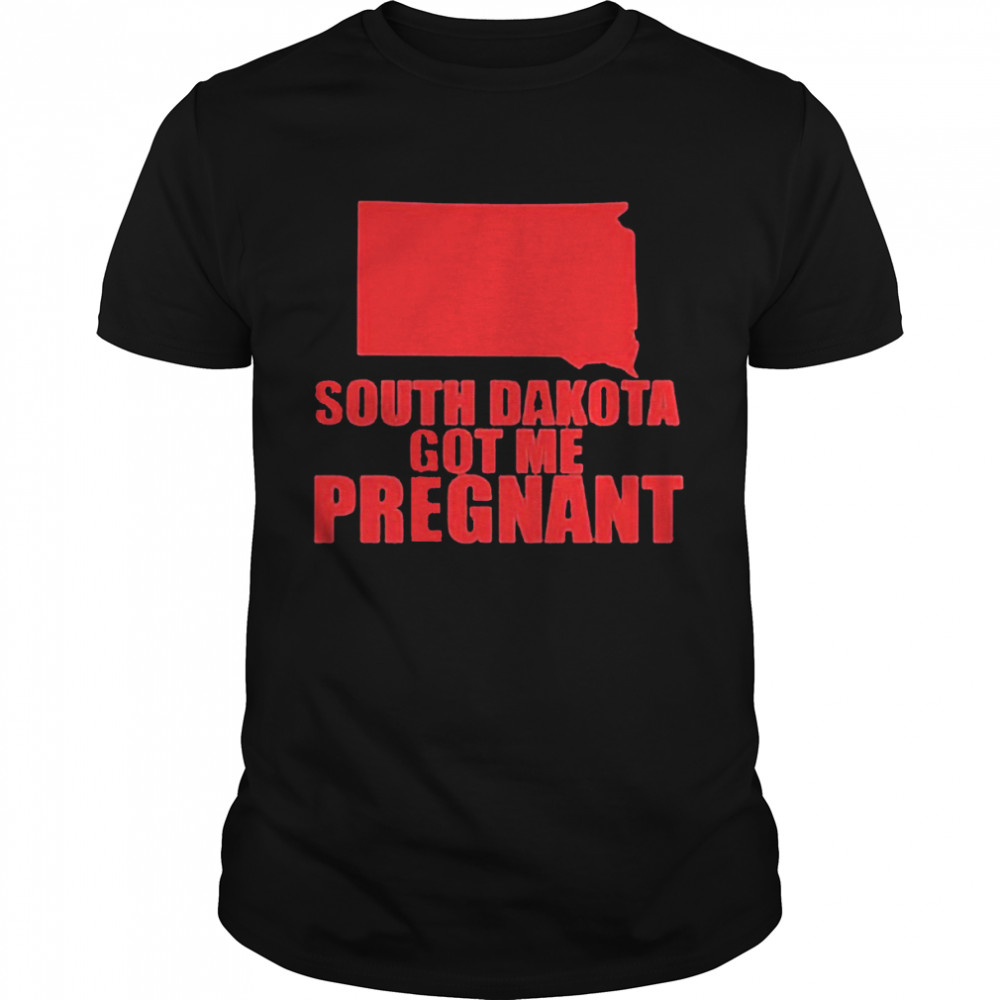 Lucca International Merch South Dakota Got Me Pregnant State  Classic Men's T-shirt