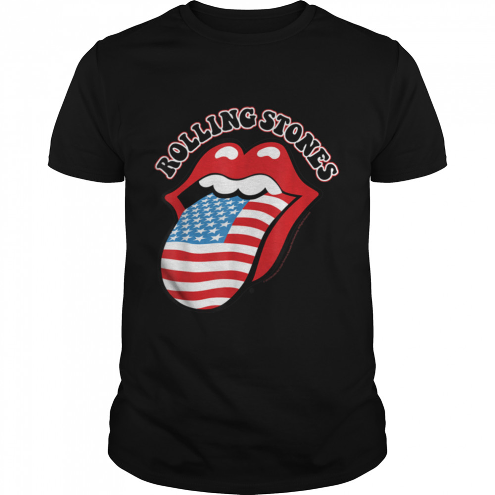 Rolling Stones Official Vintage US Tongue T- B07TT7RPDP Classic Men's T-shirt