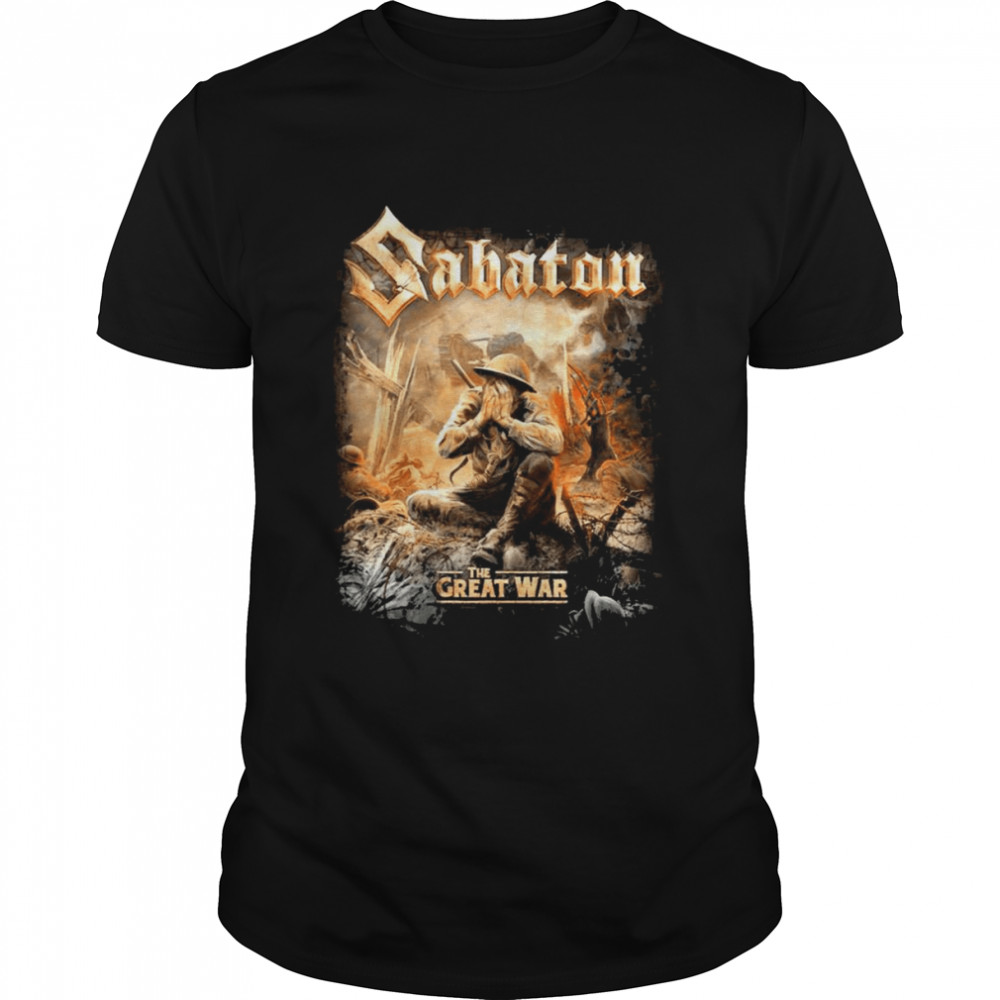 Sabaton The Great War Rock Band Design  Classic Men's T-shirt