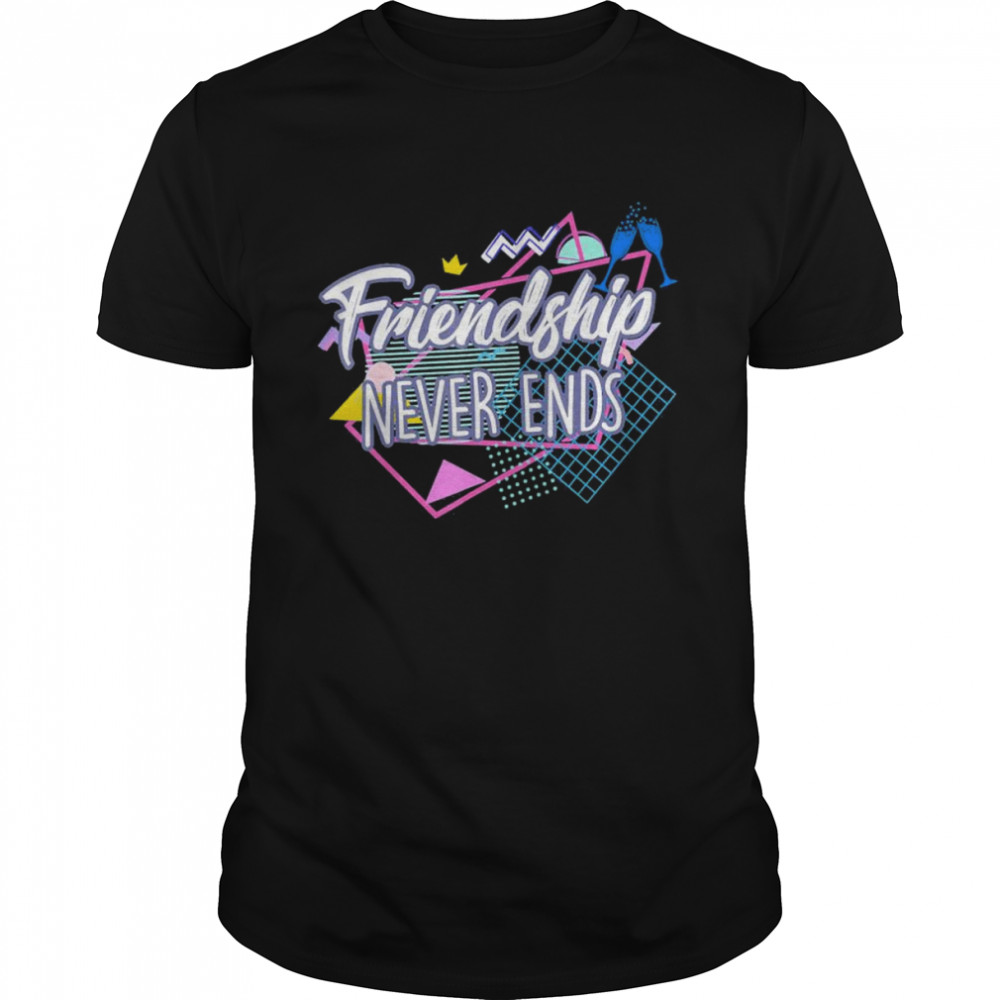Bestie BFF For 2 Matching Friendship Never Ends Vintage T-Shirt