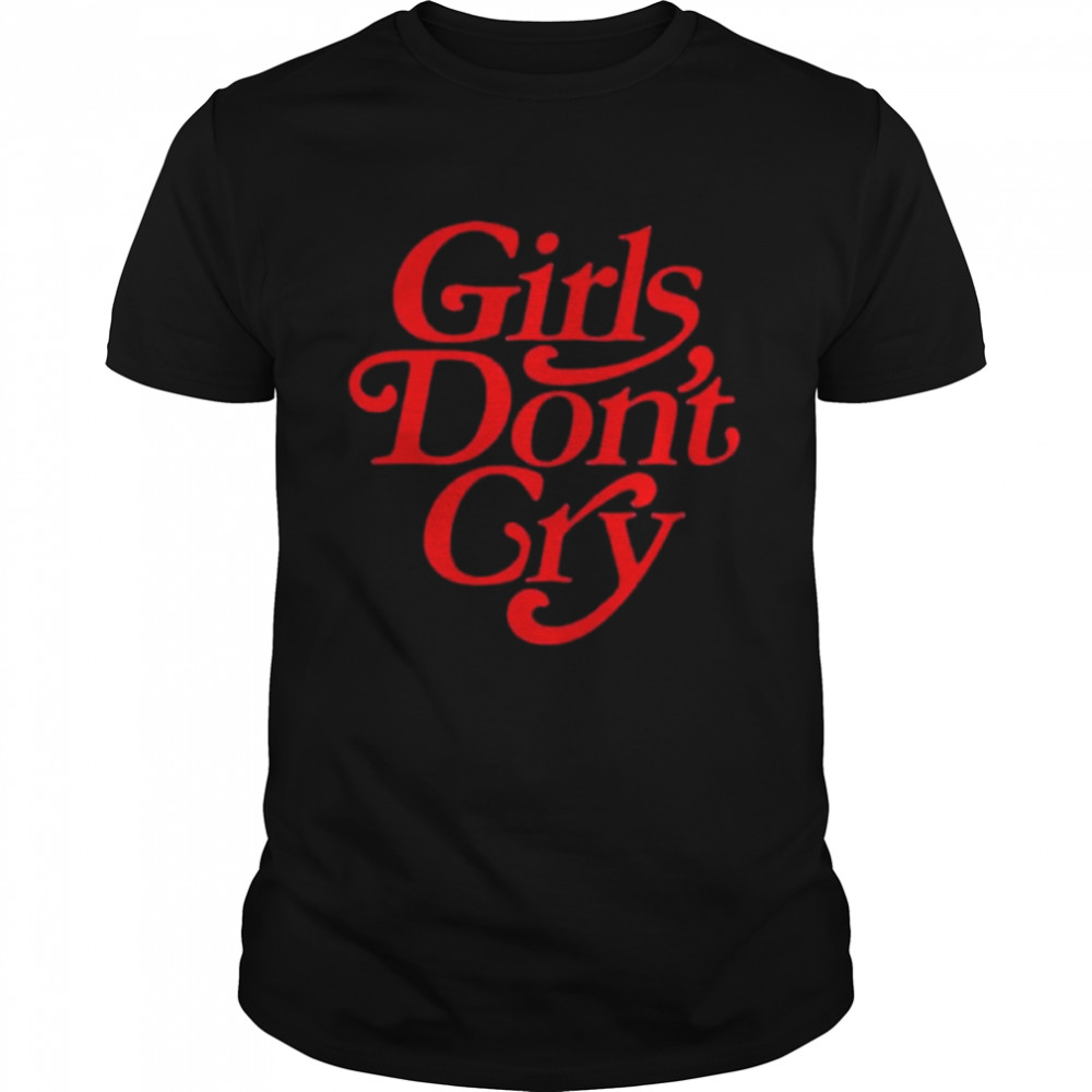 Girls dont cry trendy word on back shirt