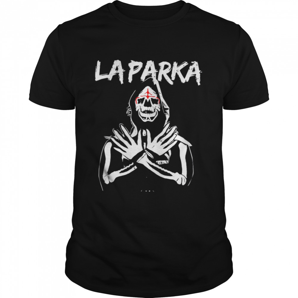 La Parka Skeleton Illustration shirt