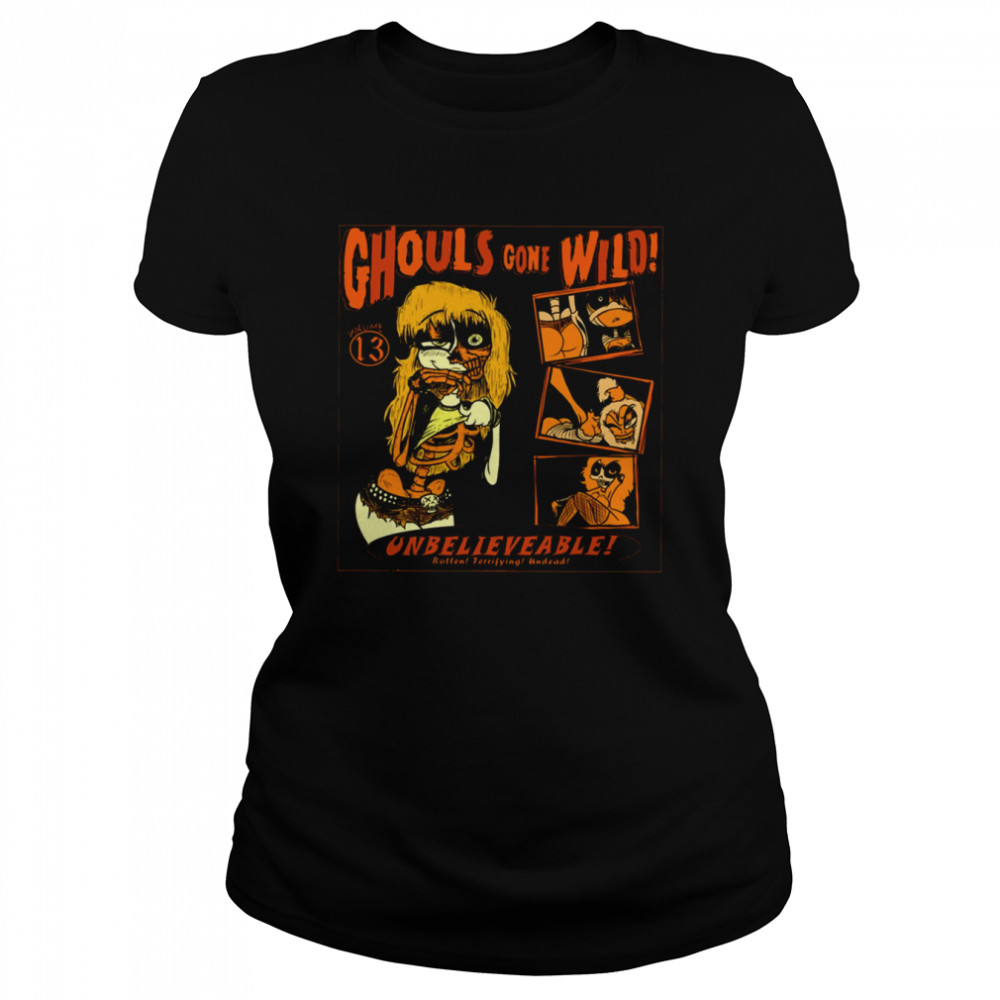The Ghost Design Ghouls Gone Wild Design shirt Classic Women's T-shirt