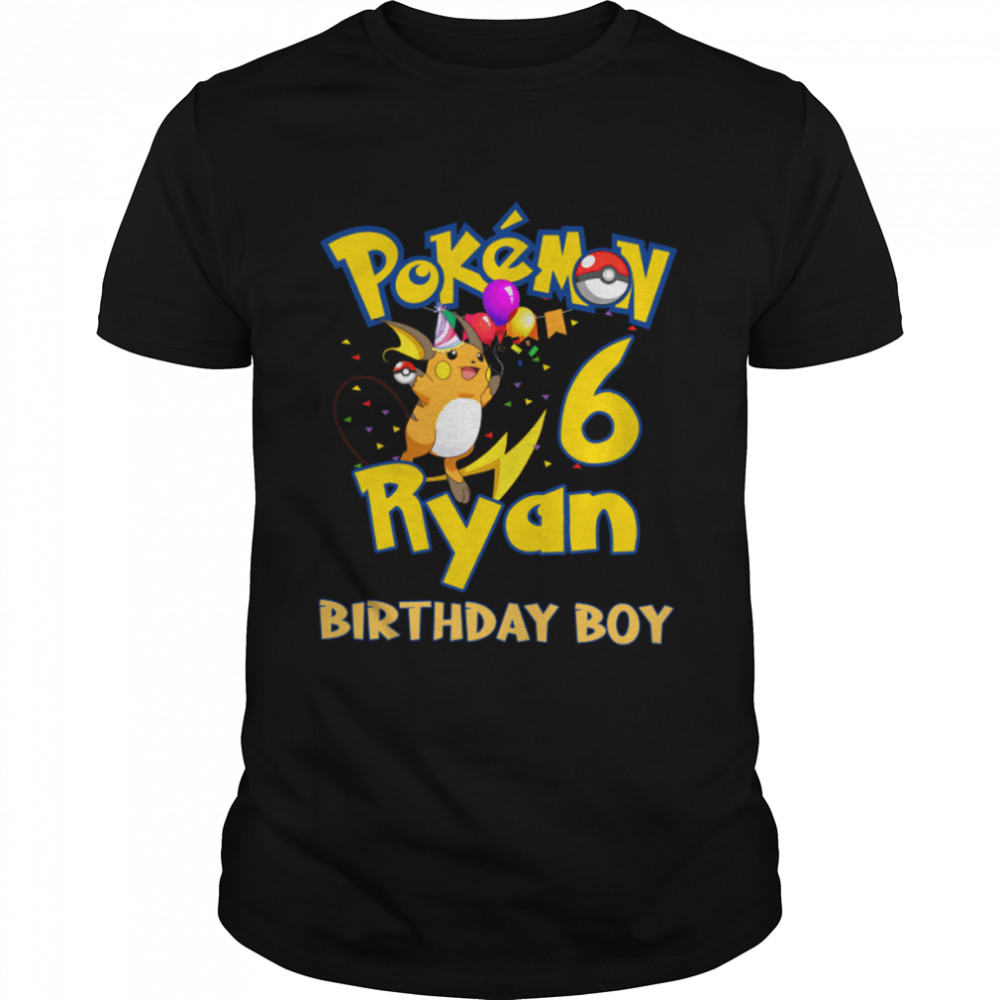 Pokemon Birthday Squad Pokémon Matching Birthday For Family Birthday Kid Birthday For Girl Anime Pikachu shirt