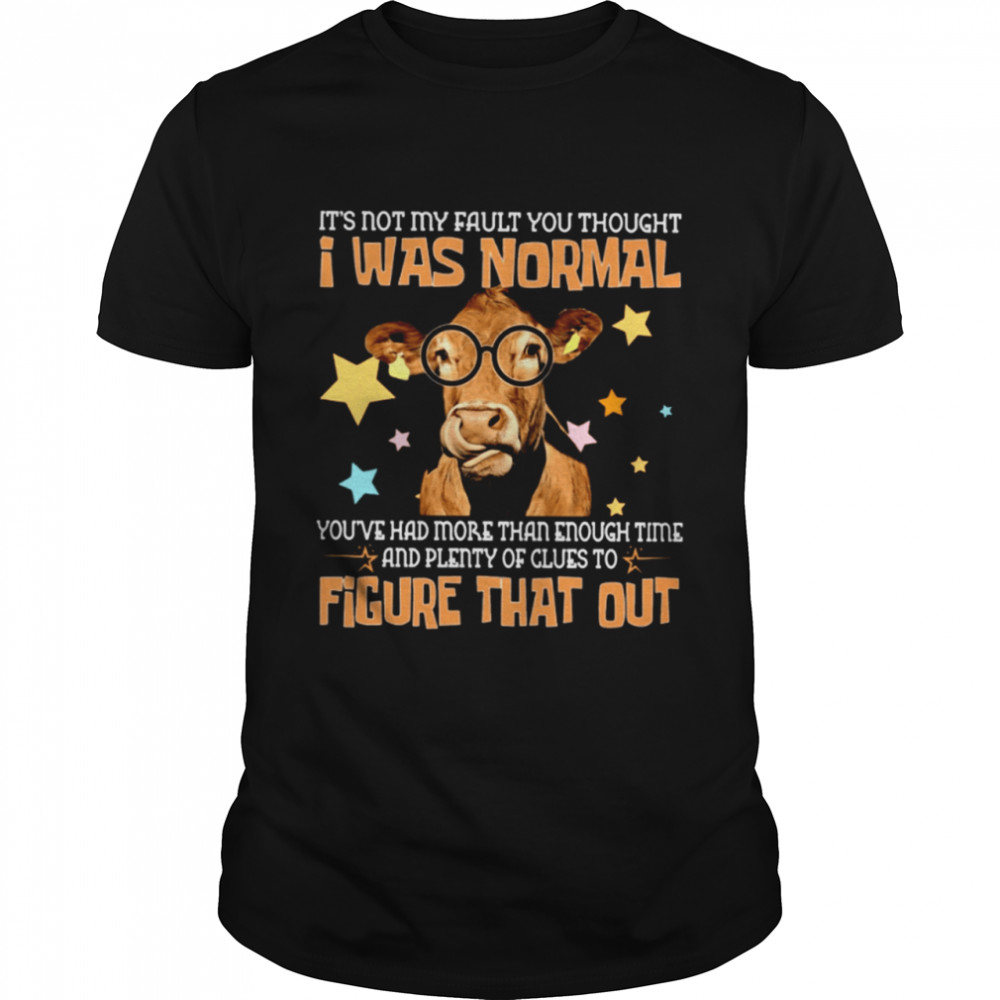 Its not my fault you thought I was normal shirt