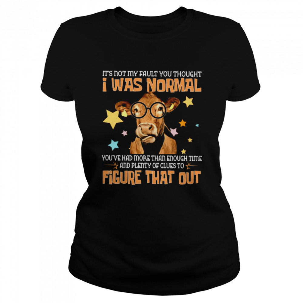 Its not my fault you thought I was normal shirt Classic Women's T-shirt
