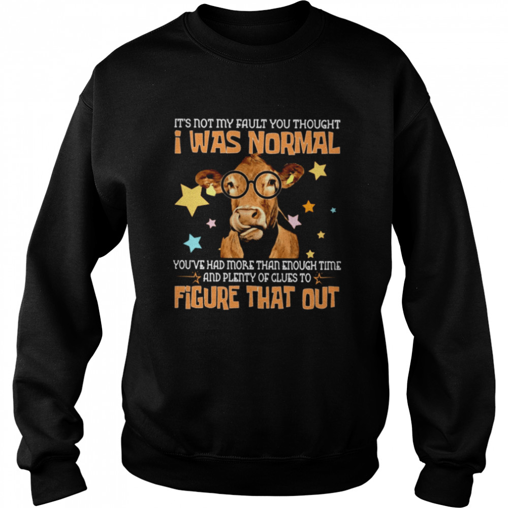 Its not my fault you thought I was normal shirt Unisex Sweatshirt