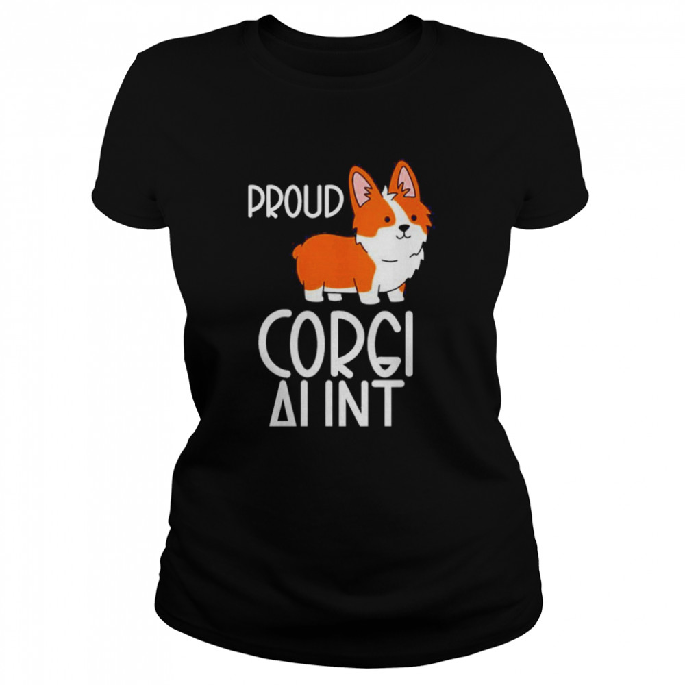 Wo Proud Corgi Aunt Pembroke Welsh Corgi Classic Women's T-shirt