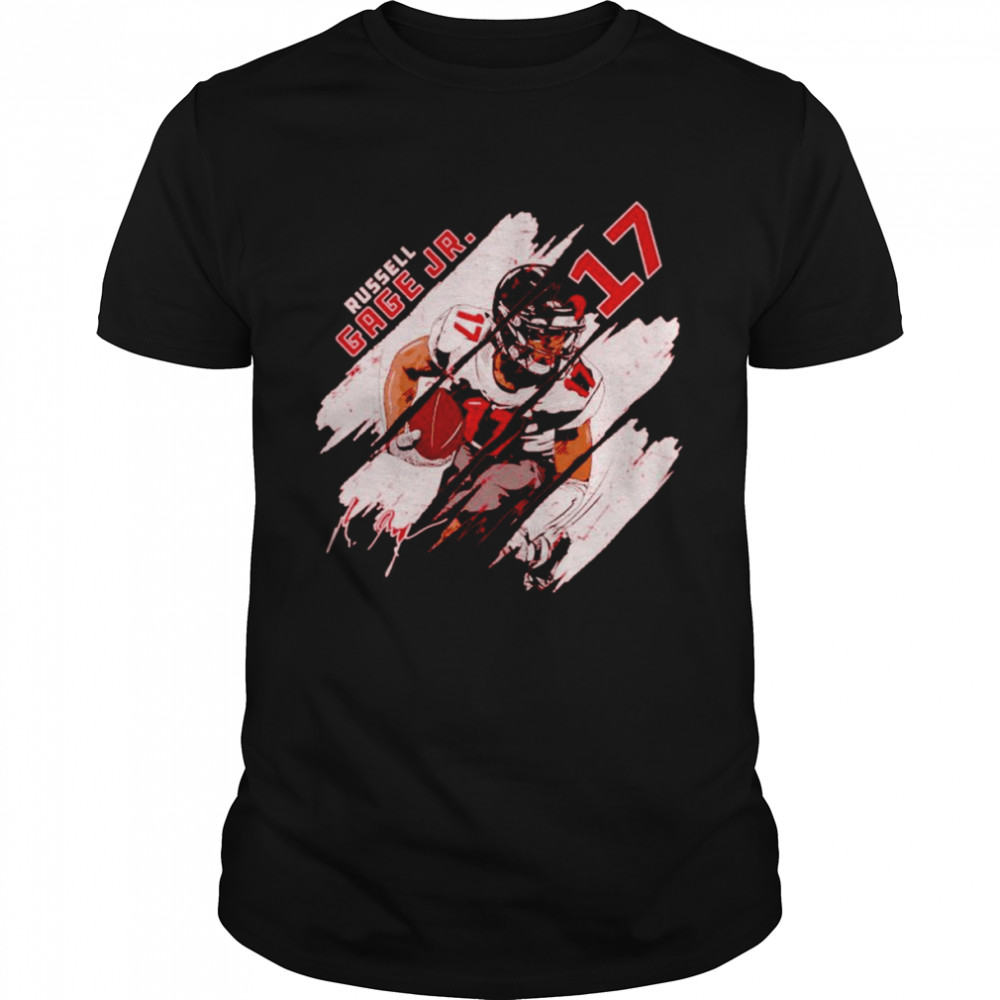 Russell Gage Jr. Tampa Bay Buccaneers Stripes signature shirt Classic Men's T-shirt