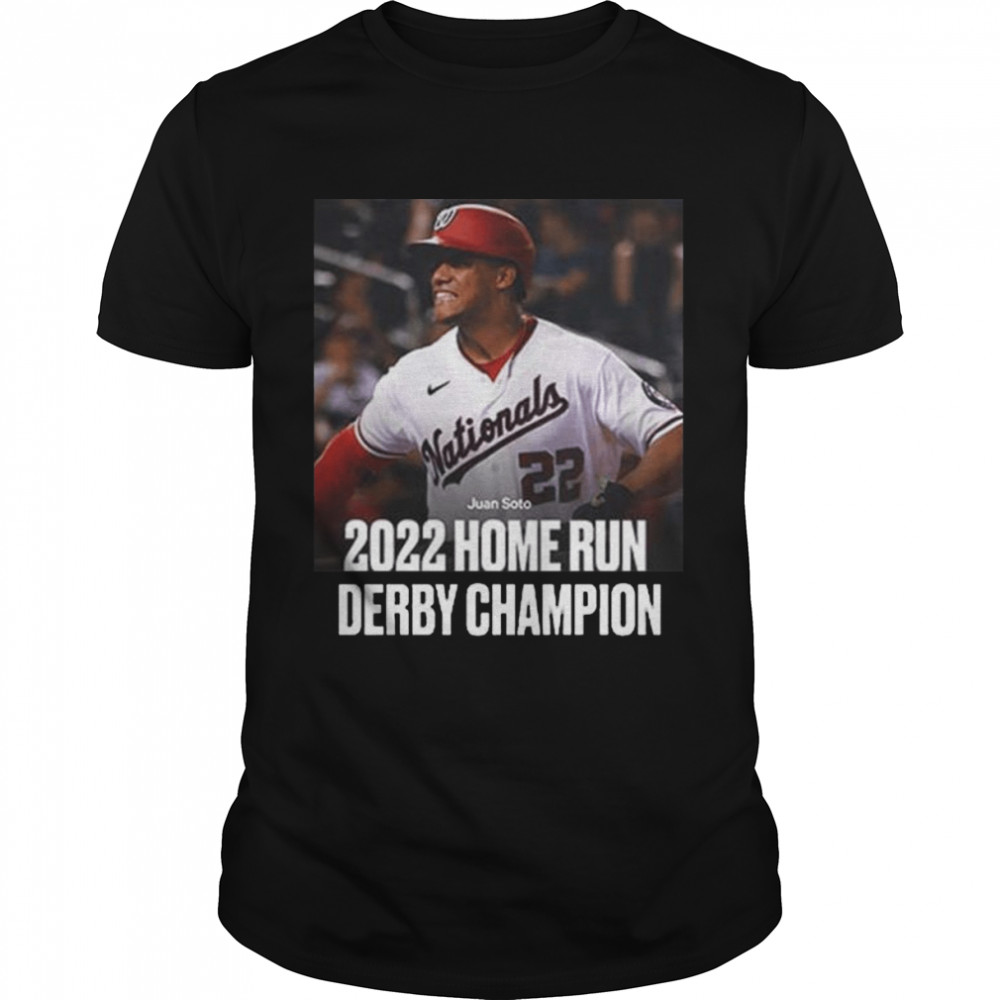 The new 2022 home run derby champs is juan soto shirt