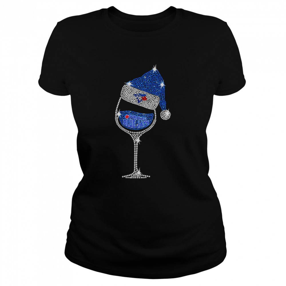 Toronto Blue Jays Noel hat glass Christmas shirt Classic Women's T-shirt