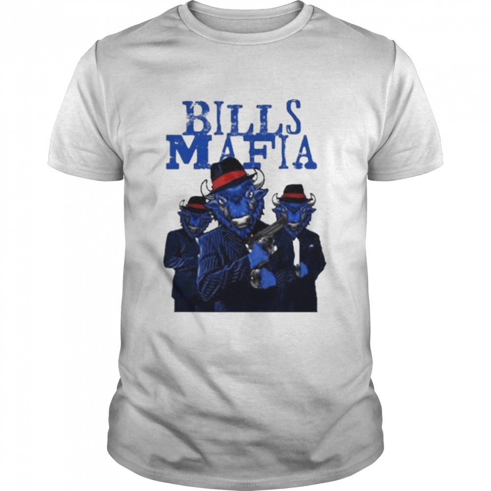 Buffalo Bills Mafia White Wash Long Sleeve T-Shirt