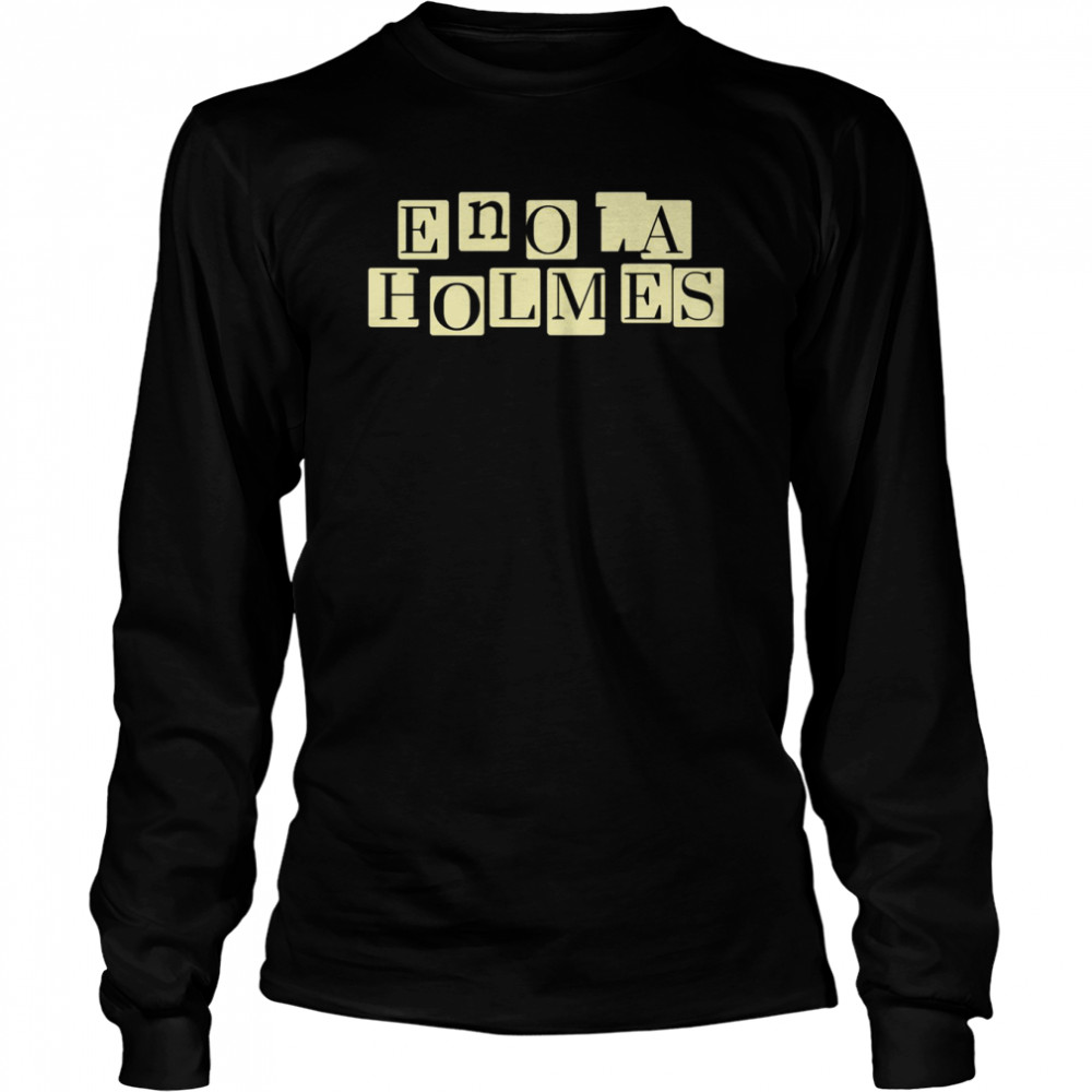 Enola Holmes Alphabets shirt Long Sleeved T-shirt