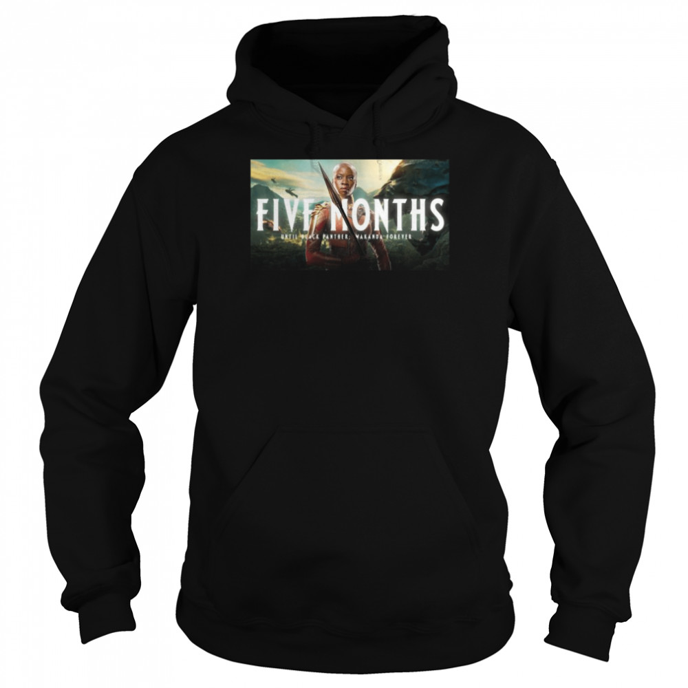 Five Months Until Black Panther Wakanda Forever shirt Unisex Hoodie