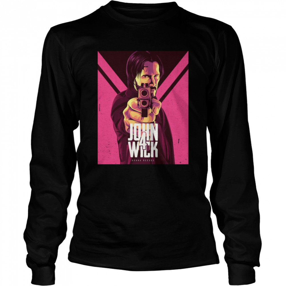 John Wick 4 Movie Artwork shirt Long Sleeved T-shirt