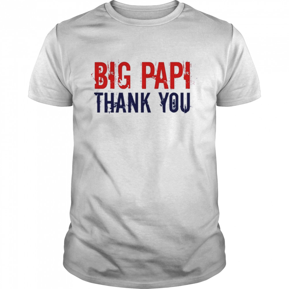 Big Papi David Ortiz Thank You  Classic Men's T-shirt