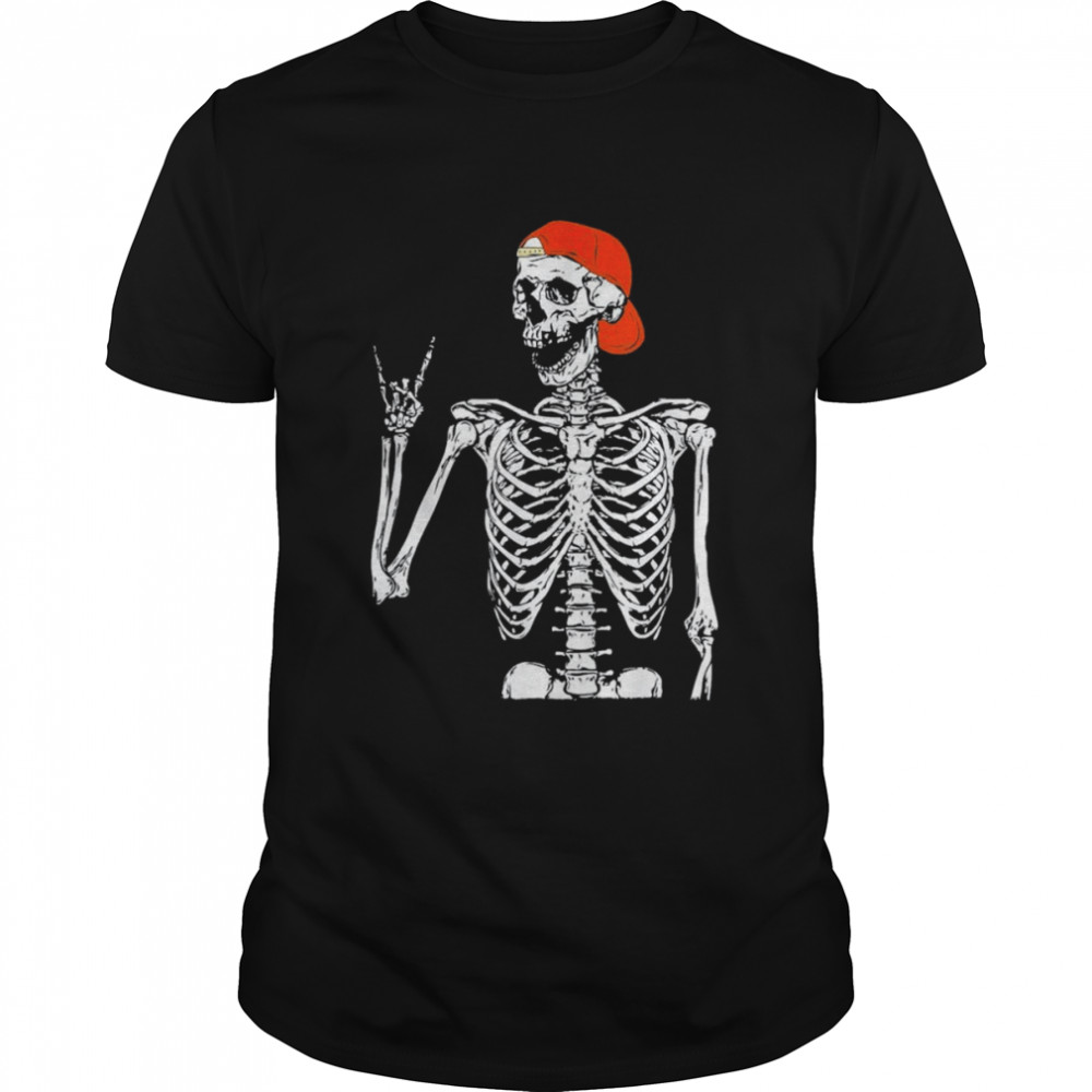 Rocker Skeleton Hand Rock On Costume Halloween T- Classic Men's T-shirt