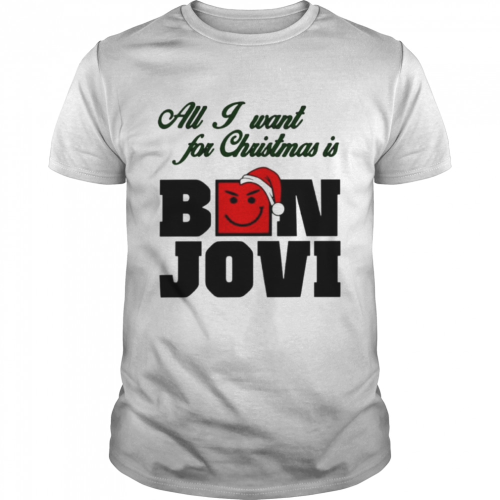All I Want For Christmas Is Bon Jovi Rock Band Shirt