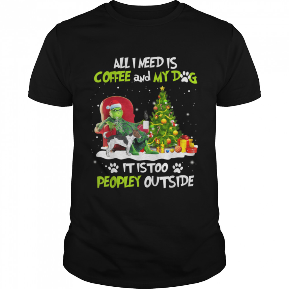 G.rin-ch I Need Is Coffee And My Jack Russell Terrier Dog T-Shirt B09FLGRGJS