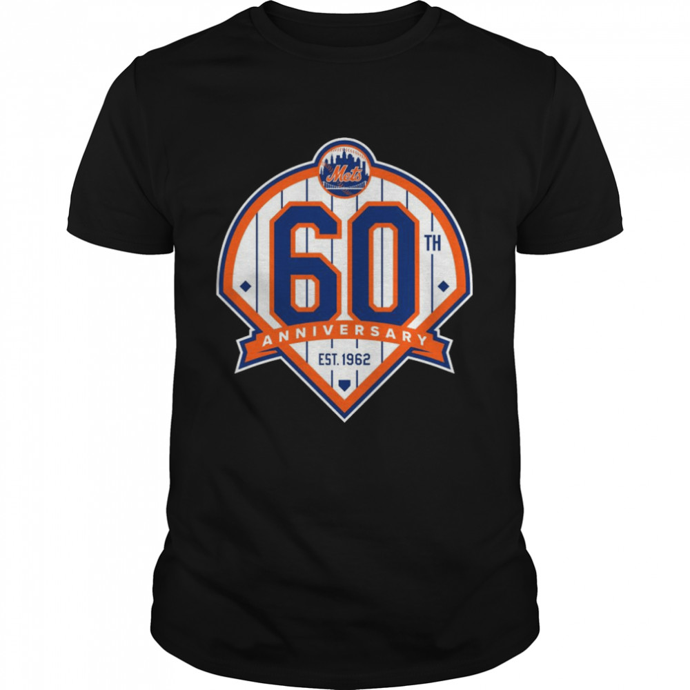 New York Mets 60th Anniversary Logo Retro  Classic Men's T-shirt