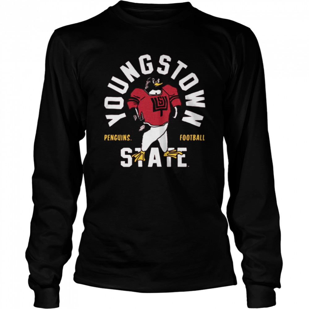 Youngstown State Penguins 1970s Football shirt Long Sleeved T-shirt