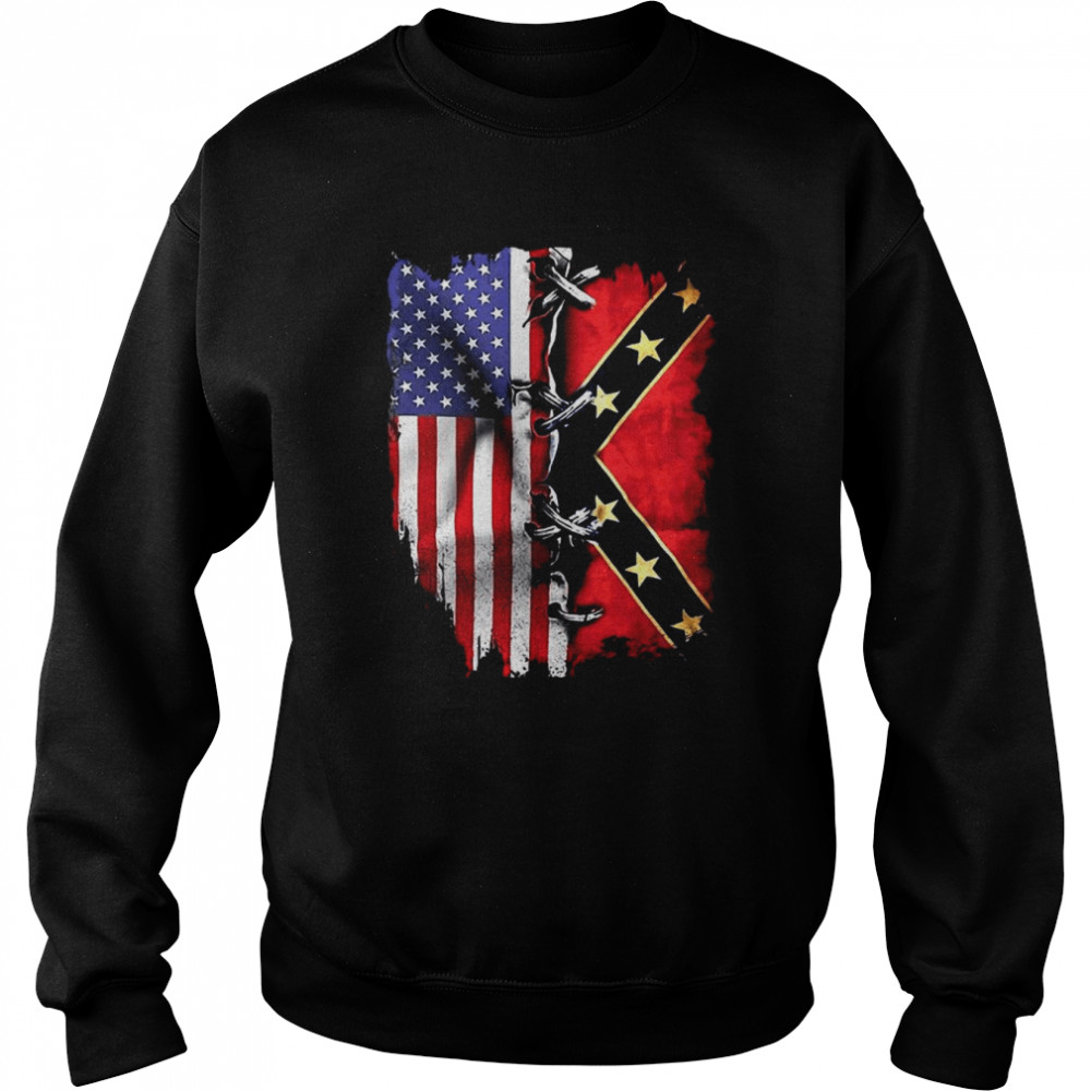 Rebel hot sale flag sweatshirt