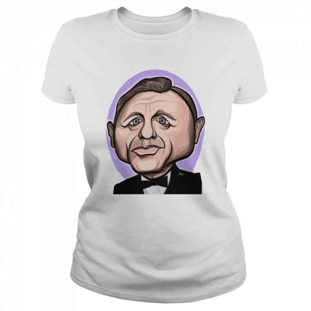 Animated Face Daniel Craig shirt Classic Women's T-shirt