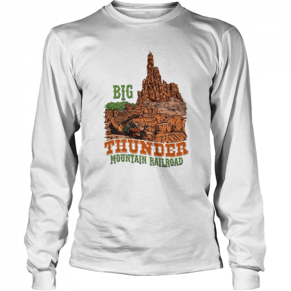 Big Thunder Mountain Railroad Vintage shirt Long Sleeved T-shirt