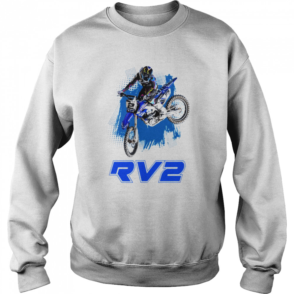 Blue Art Motocross And Supercross Ryan Villopoto Rv2 Champion shirt Unisex Sweatshirt