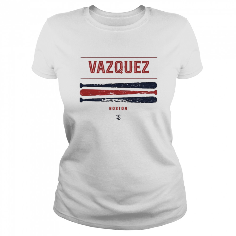 Christian Vazquez Vintage Baseball Bat  Classic Women's T-shirt