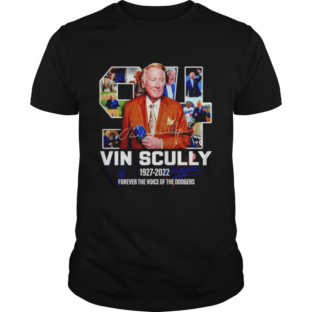Rip Vin Scully Forever The Voice Of The Dodgers  Classic Men's T-shirt