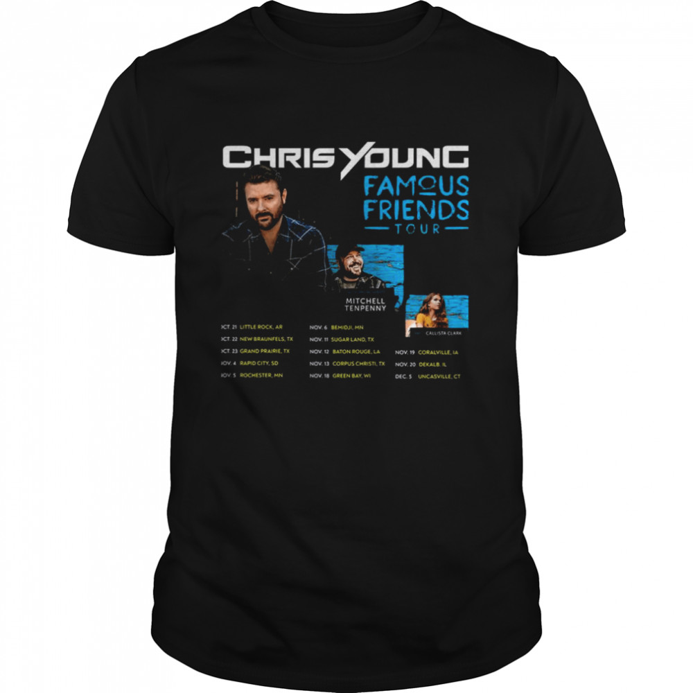 Graphic Famous Friends Tour 2021 Chris Young shirt Classic Men's T-shirt
