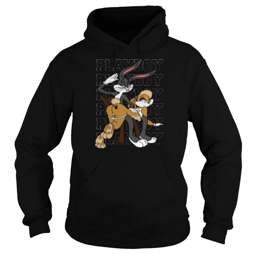 Playboy Just Do It Bugs Bunny And Lola Looney Tunes Playboy Just Do It Playboy Boy Girl shirt Unisex Hoodie