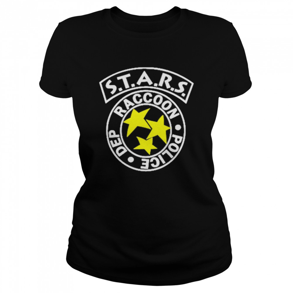 Stars Raccoon Police Dep  Classic Women's T-shirt