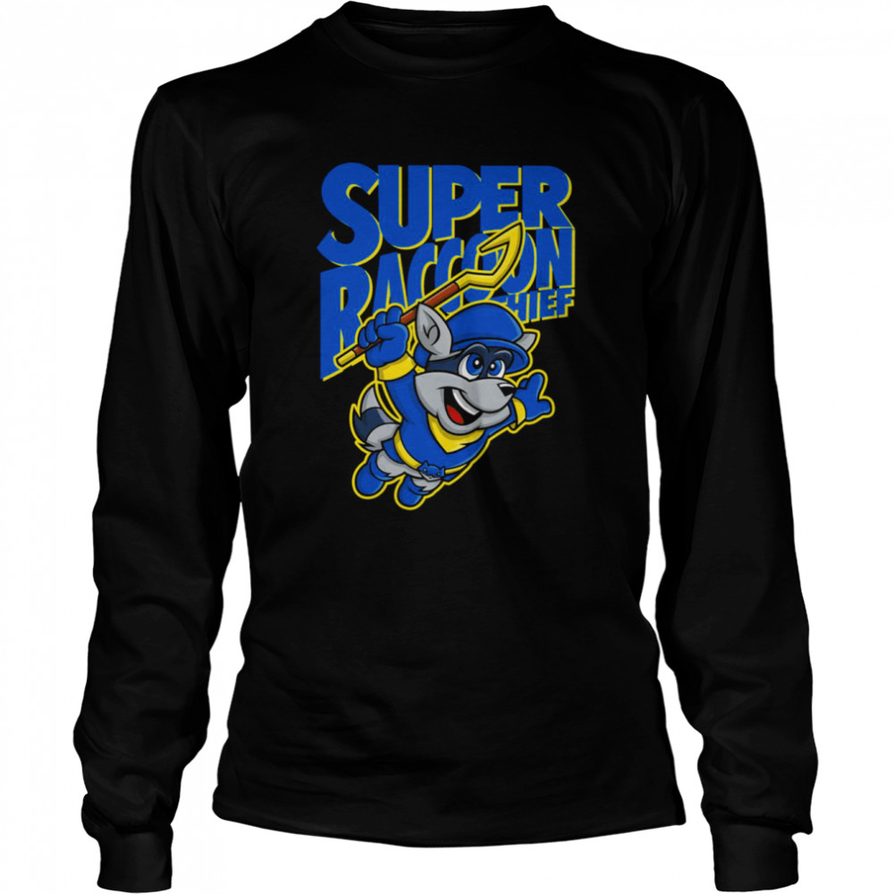 Super Raccoon Thief shirt Long Sleeved T-shirt