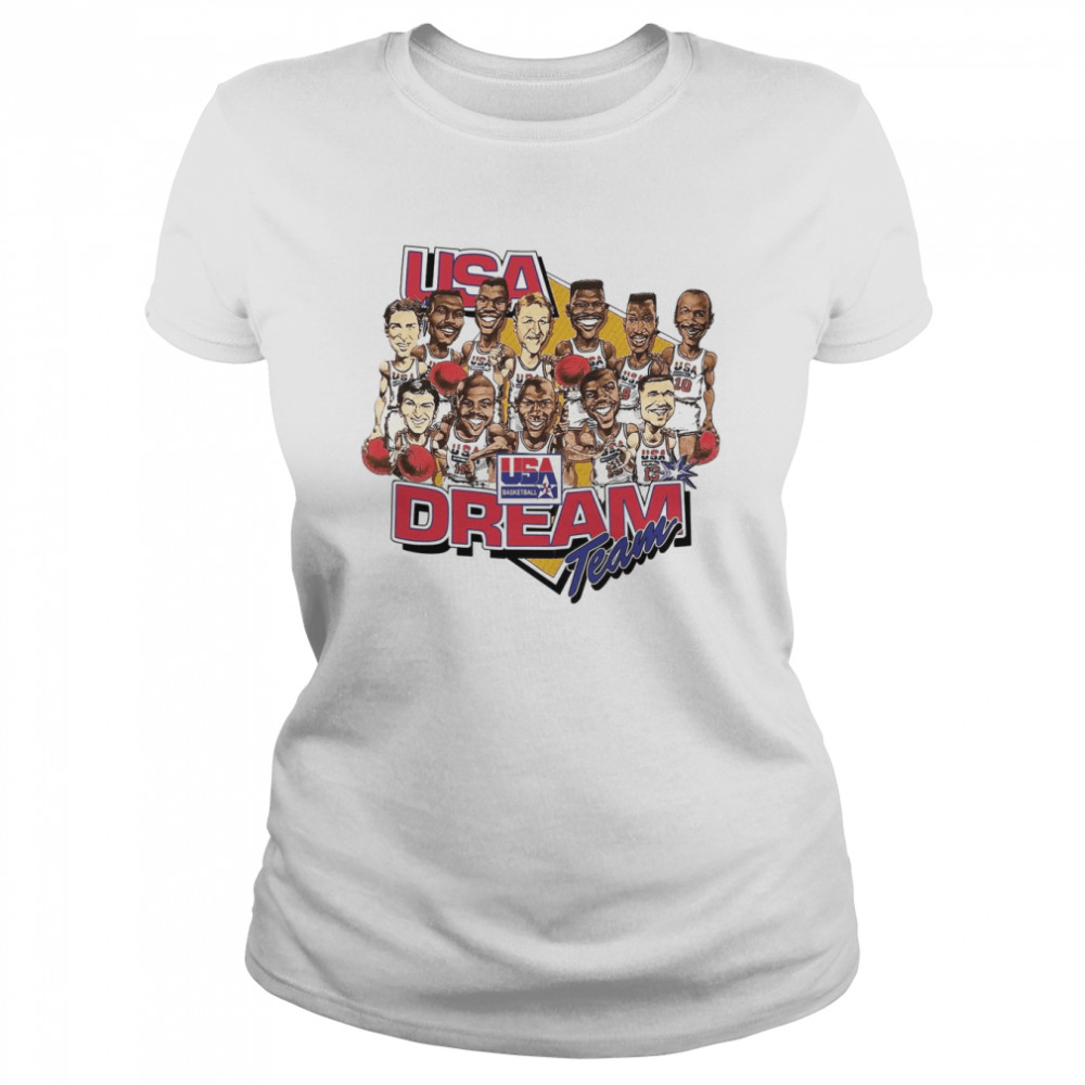 90s Dream Team Usa Basketball Mildly Thrashed Vintage 1992 shirt Classic Women's T-shirt