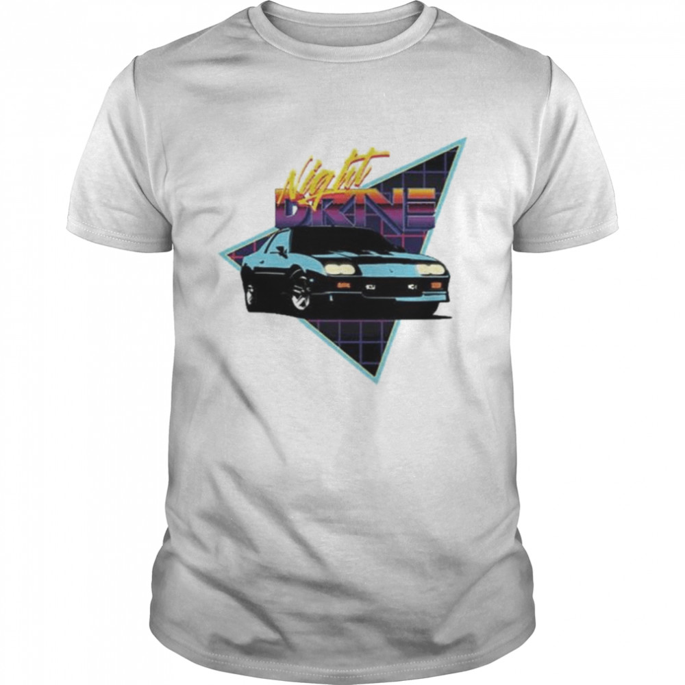 Camaro night drive retro nascar car racing shirt Classic Men's T-shirt