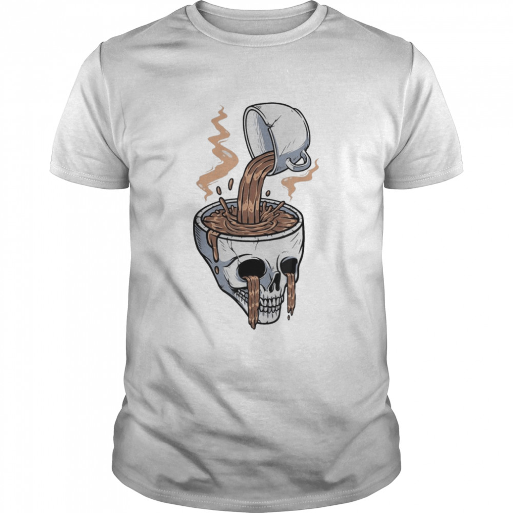 Horror Movies Skull Skeleton Coffee Halloween Costume T- Classic Men's T-shirt