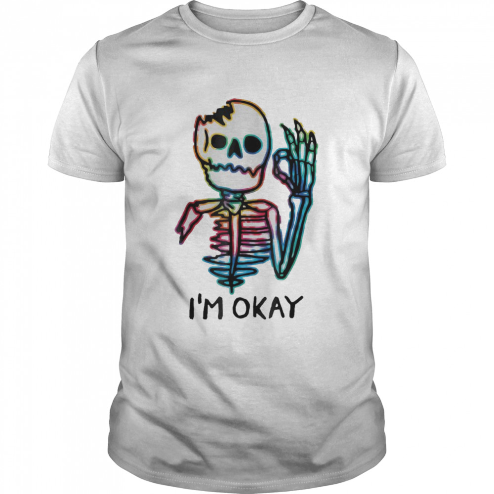I’m Okay Tie Dye Fun Halloween Spooky Vibes T- Classic Men's T-shirt