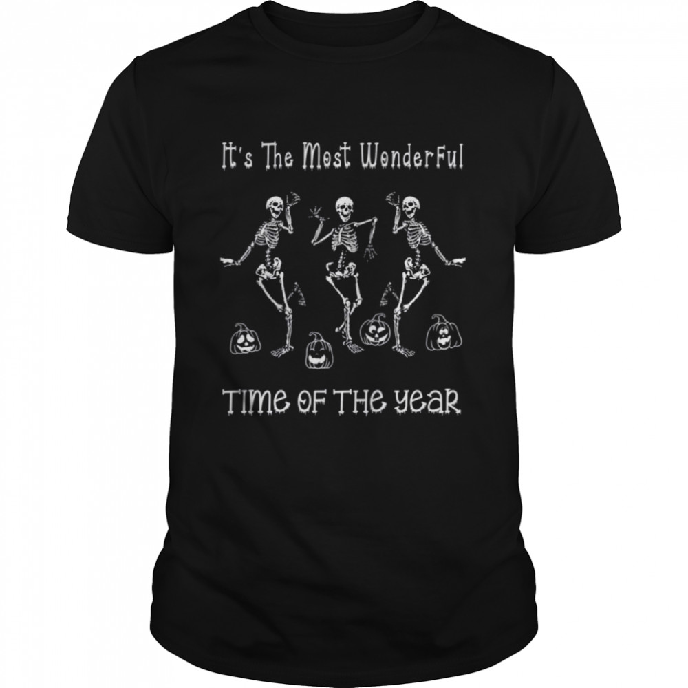 Skeleton Halloween It’s The Most Wonderful Time Of The Year shirt Classic Men's T-shirt