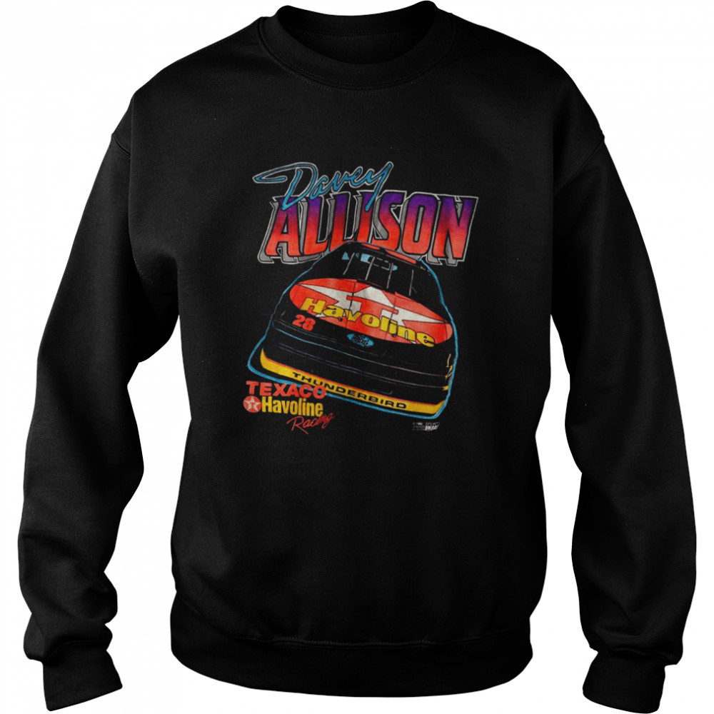 davey allison retro nascar car racing shirt unisex sweatshirt