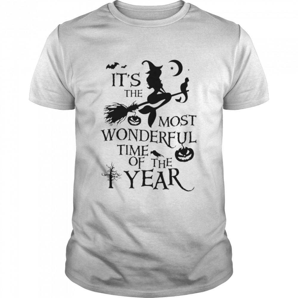It’s the most wonderful time of the year mermaid witch pumpkin Halloween shirt