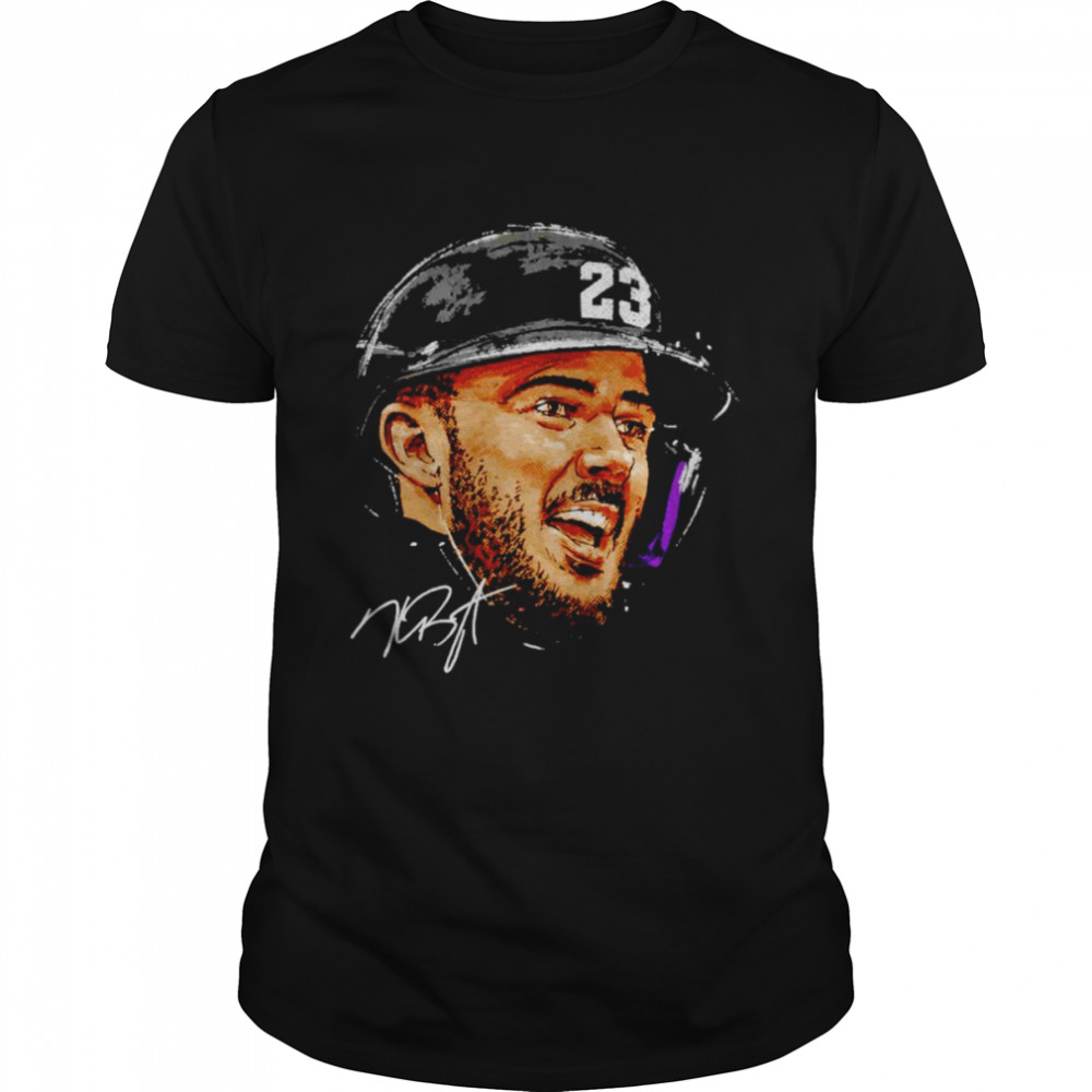 Kris Bryant Colorado Rockies Portrait signature shirt