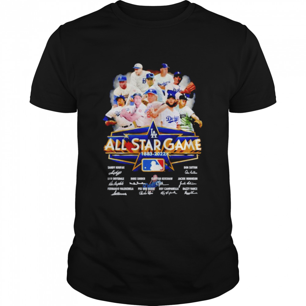 Los Angeles Dodgers all star game 1883-2022 signature shirt
