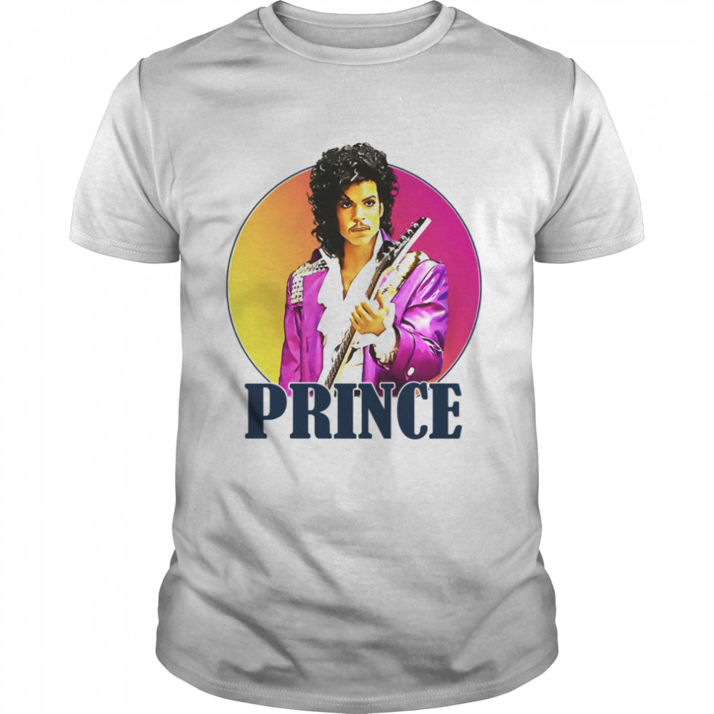 Retro Prince Portrait Sunset shirt