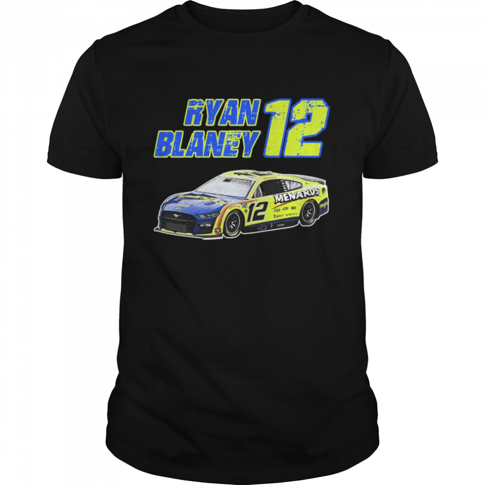 Ryan Blaney 12 Retro Nascar Car Racing shirt