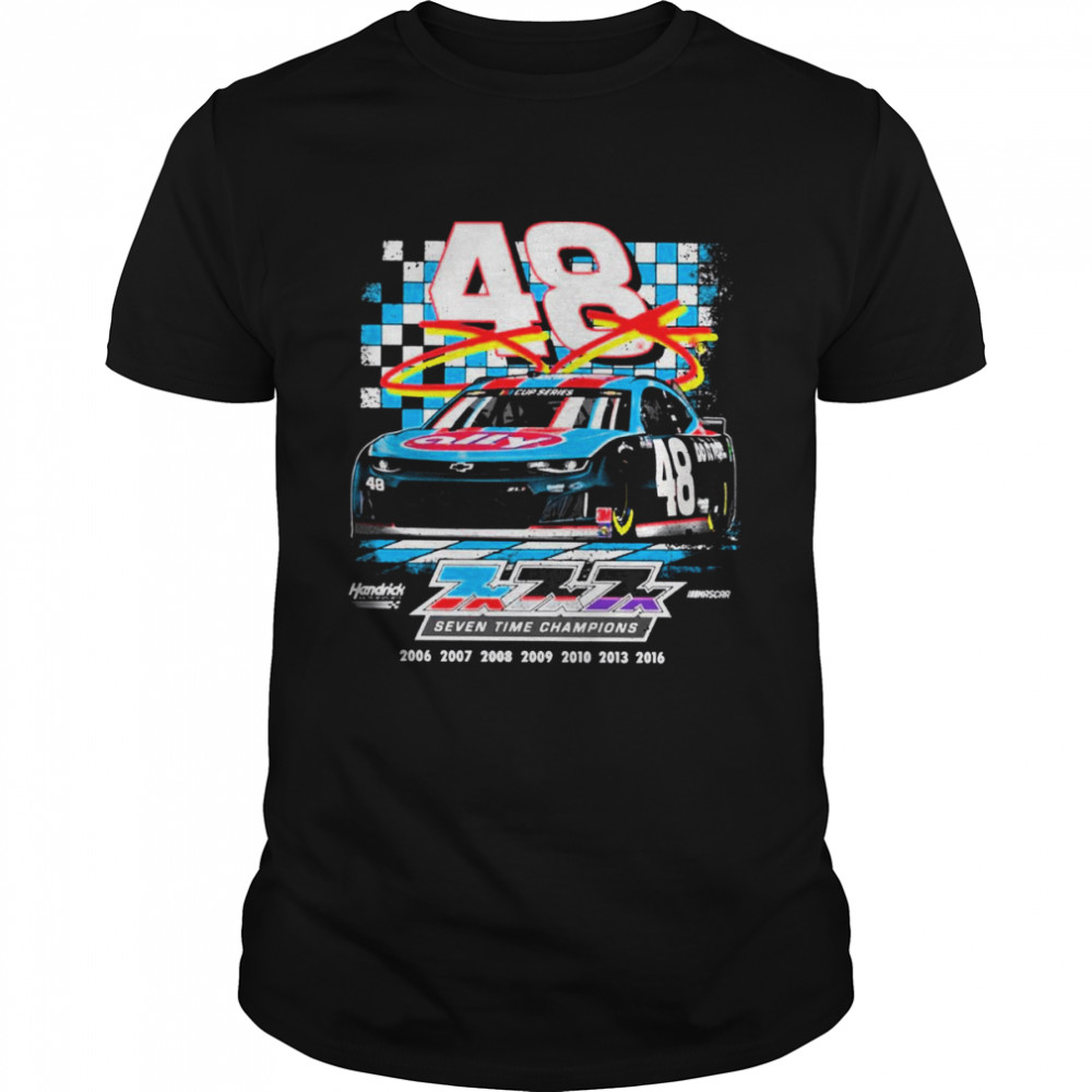 Seven Time Champions Retro Nascar Car Racing shirt