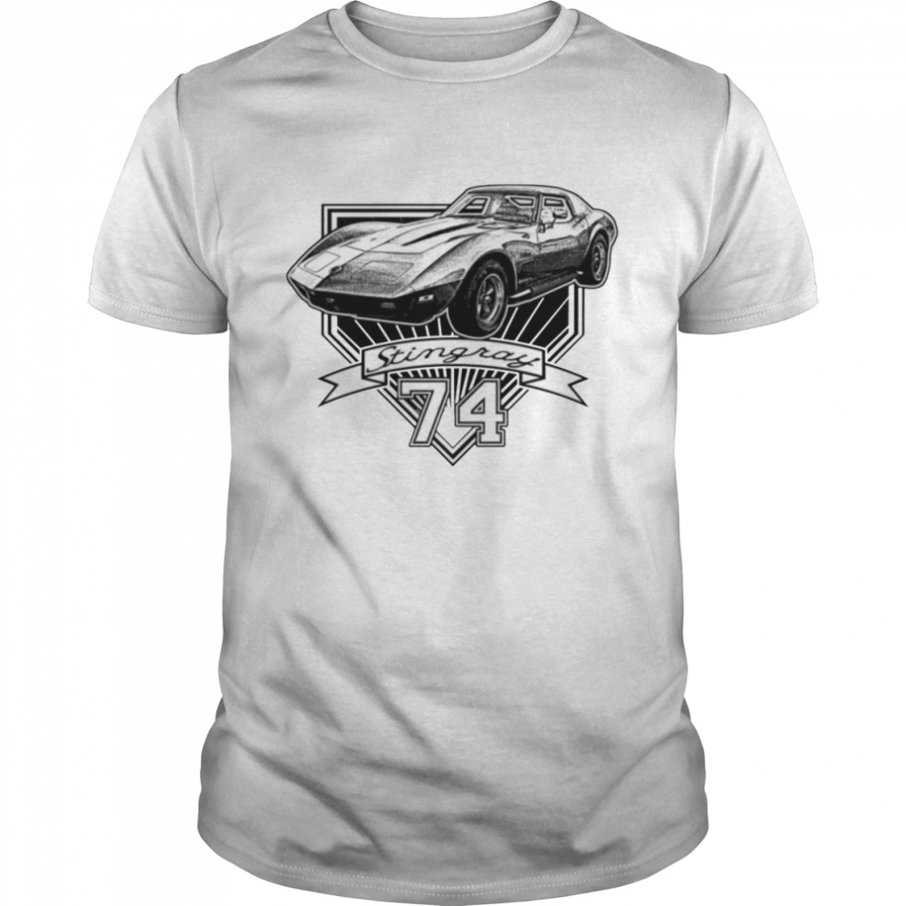 1974 Corvette Stingray Retro Nascar Car Racing shirt Classic Men's T-shirt