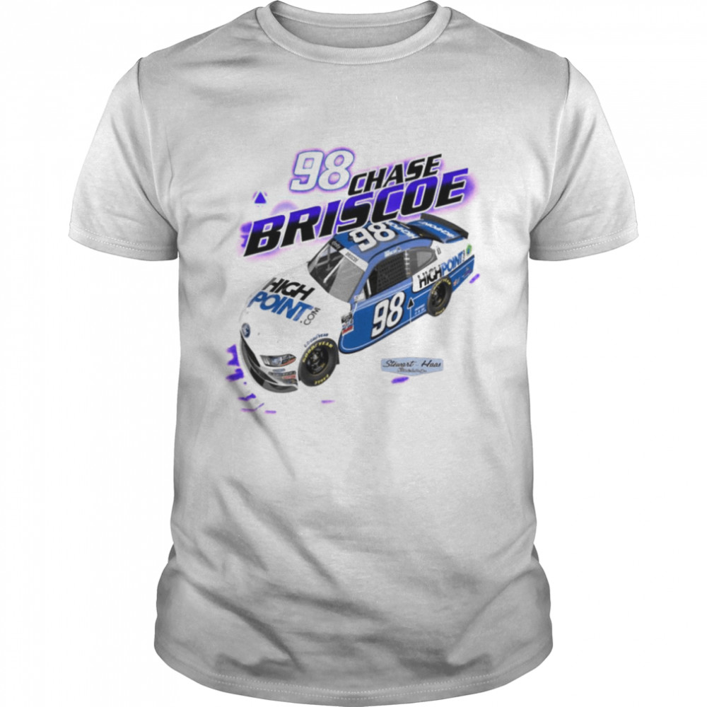 98 Chase Briscoe Signature T Retro Nascar Car Racing shirt Classic Men's T-shirt