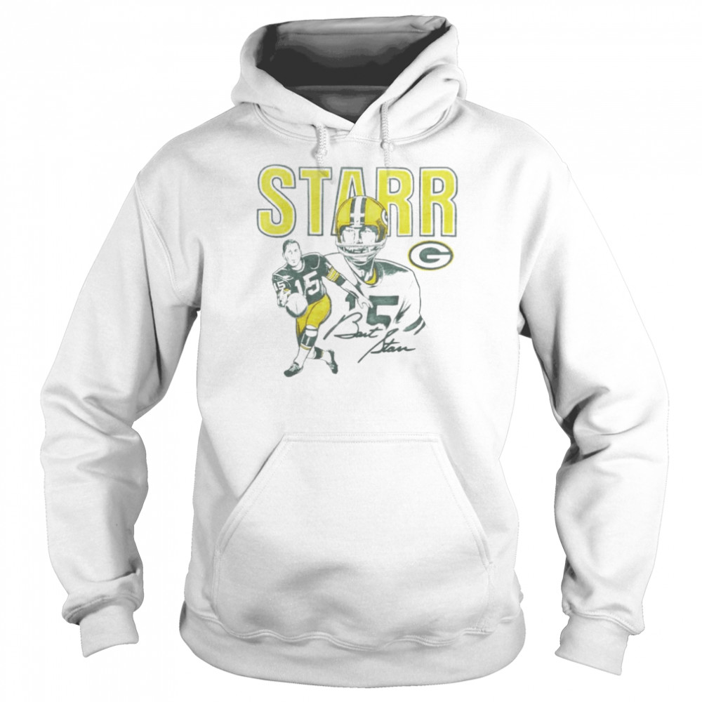 bart starr green bay packers signature shirt unisex hoodie